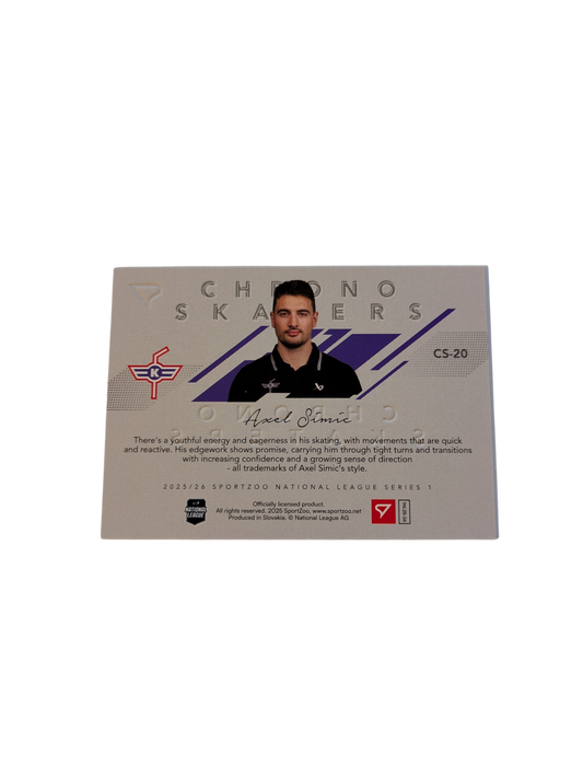 2026 SportZoo National League Chrono Skaters Kloten Axel Simic 06/65 card