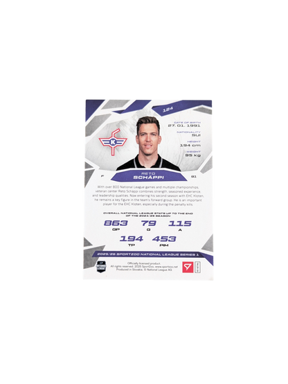 2026 SportZoo National League Kloten Reto Schäppi Green 22/30 card