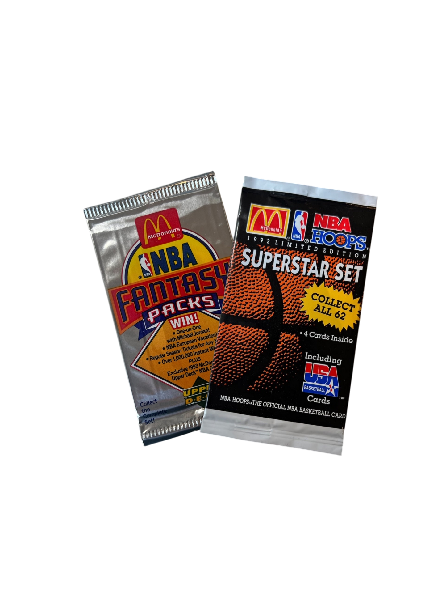 1992 NBA McDonald's Superstar Set & Fantasy Pack Bundle
