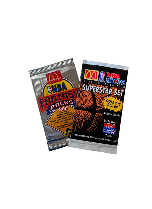 1992 NBA McDonald's Superstar Set & Fantasy Pack Bundle