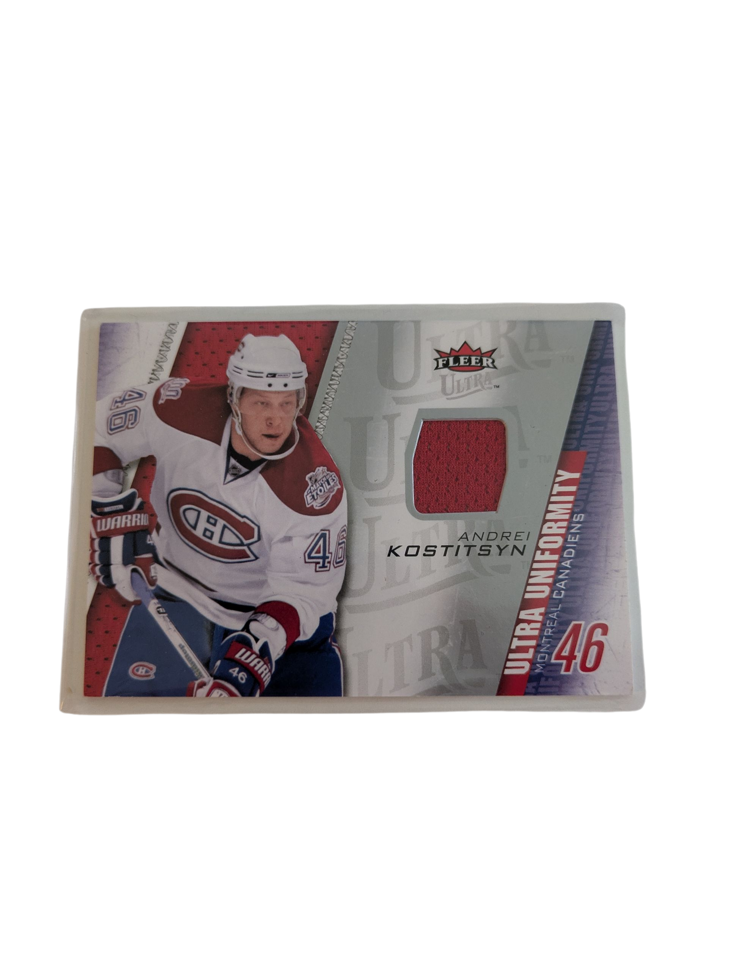 2009 Fleer Ultra Ultra Uniformity Montreal Canadiens Andrei Kostitsyn Patch Card
