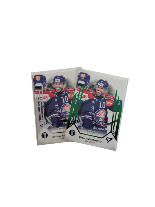 2025 SportZoo National League Playoffs Champions ZSC Lions Andrighetto Base + 15/60 Green card