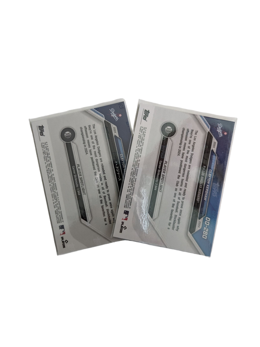 2024 Topps Now Los Angeles Dodgers Clayton Kershaw EN/JP Card