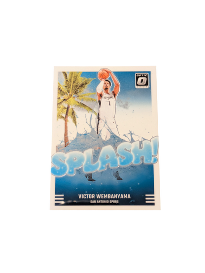 2024 Panini Donruns Optic 0 San Antonio Spurs Victor Wembanyama Splash card