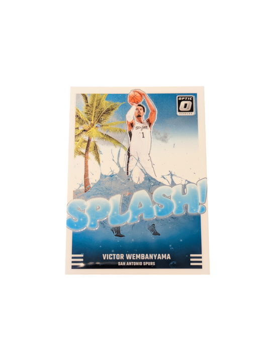2024 Panini Donruns Optic 0 San Antonio Spurs Victor Wembanyama Splash card