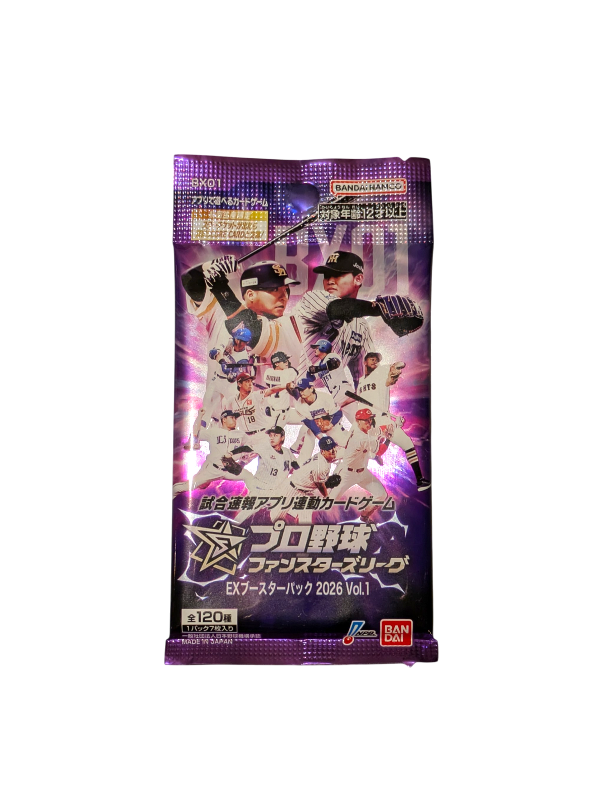 2026 Bandai NPB Japan Pro Baseball Fan Stars League Pacific Vol 1 Booster Pack