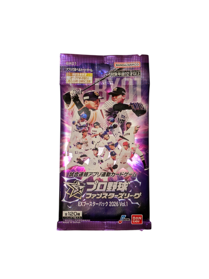 2026 Bandai NPB Japan Pro Baseball Fan Stars League Pacific Vol 1 Booster Pack