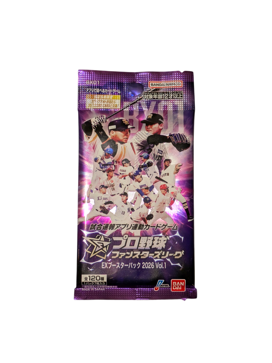 2026 Bandai NPB Japan Pro Baseball Fan Stars League Pacific Vol 1 Booster Pack