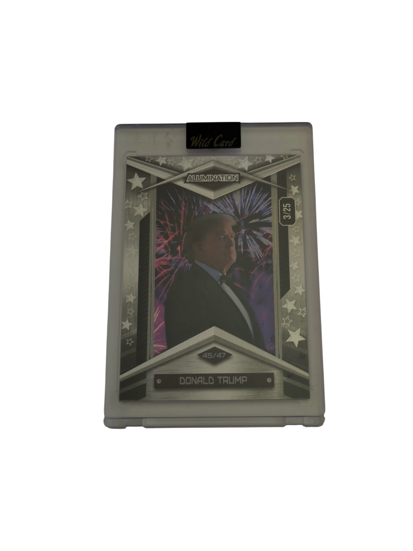 2025 Wild Card Alumination Comix President Donald Trump 3/25 card