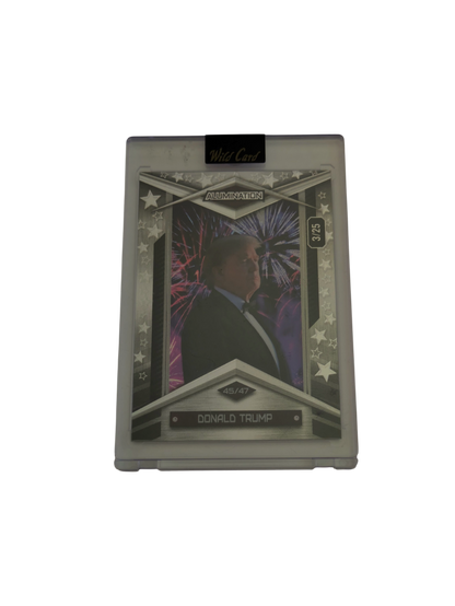 2025 Wild Card Alumination Comix President Donald Trump 3/25 card