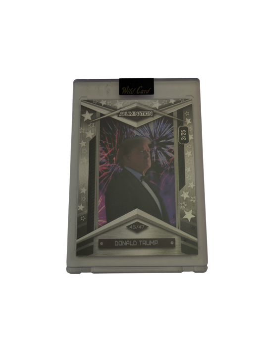 2025 Wild Card Alumination Comix President Donald Trump 3/25 card