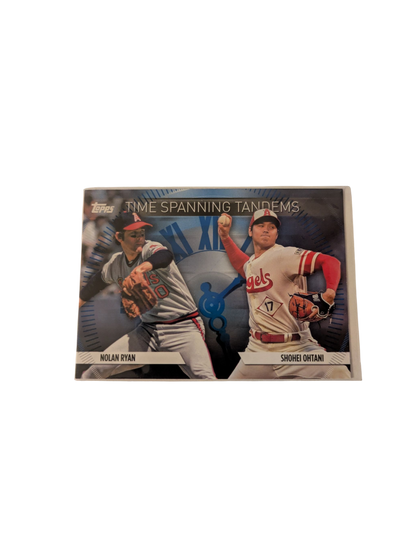 2023 Topps Now Shohei Ohtani v Nolan Ryan Tandems Card