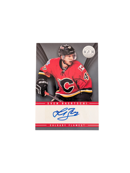 2013 Panini Totally Certified Calgary Flames Sven Baertschi Auto Rookie card
