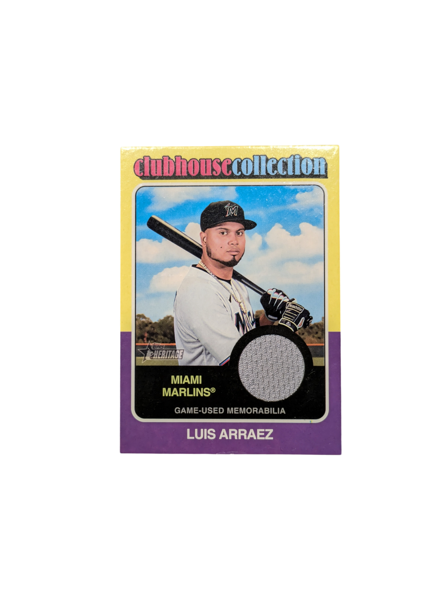 2024 Topps Clubhouse Collection Miami Marlins Luis Arraez Game Worn Patch card
