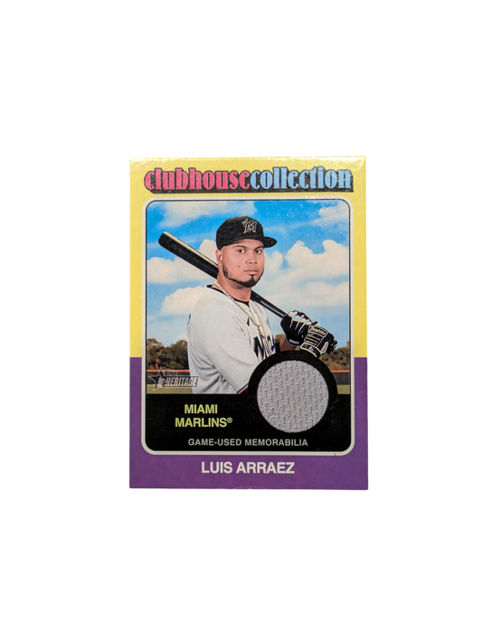 2024 Topps Clubhouse Collection Miami Marlins Luis Arraez Game Worn Patch card