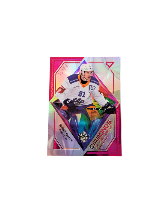 2026 SportZoo National League Diamonds Zug Dominik Kubalik 45/50 card