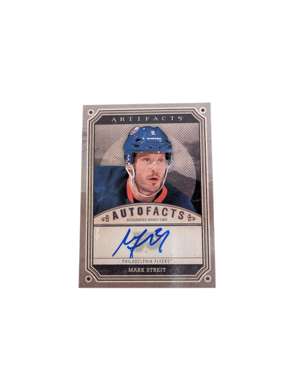 2013 Upper Deck Artifacts Philadelphia Flyers Mark Streit Auto card