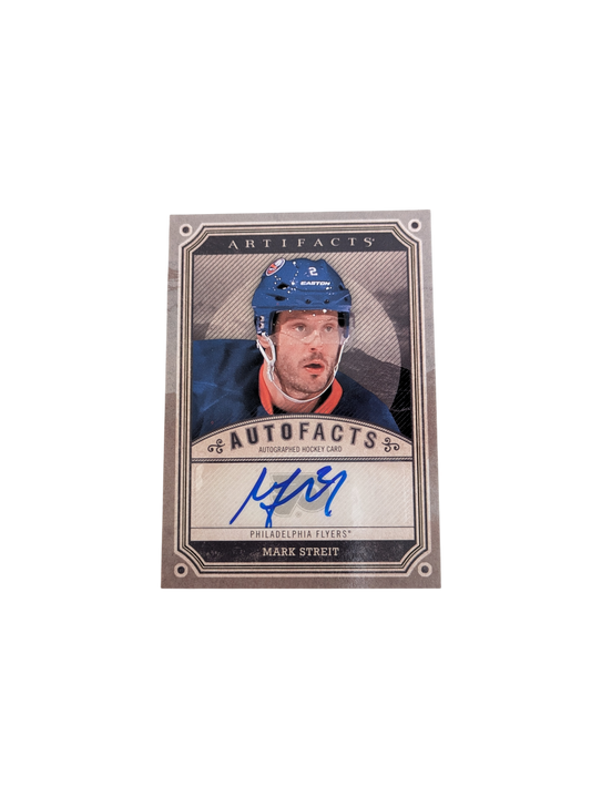 2013 Upper Deck Artifacts Philadelphia Flyers Mark Streit Auto card
