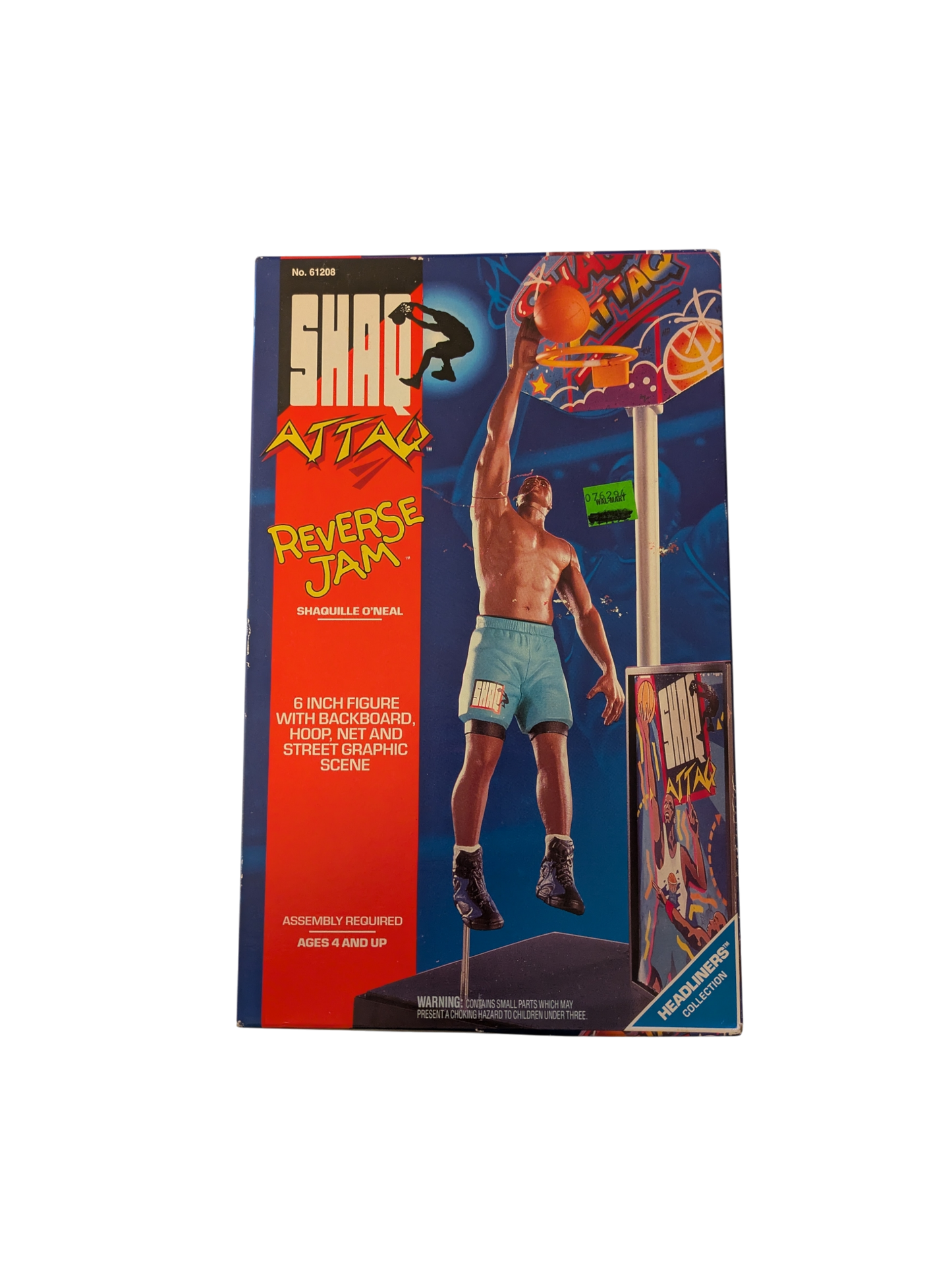 1993 Kenner Shaq Attaq Shaquille O'Neal Reverse Jam Action Figure