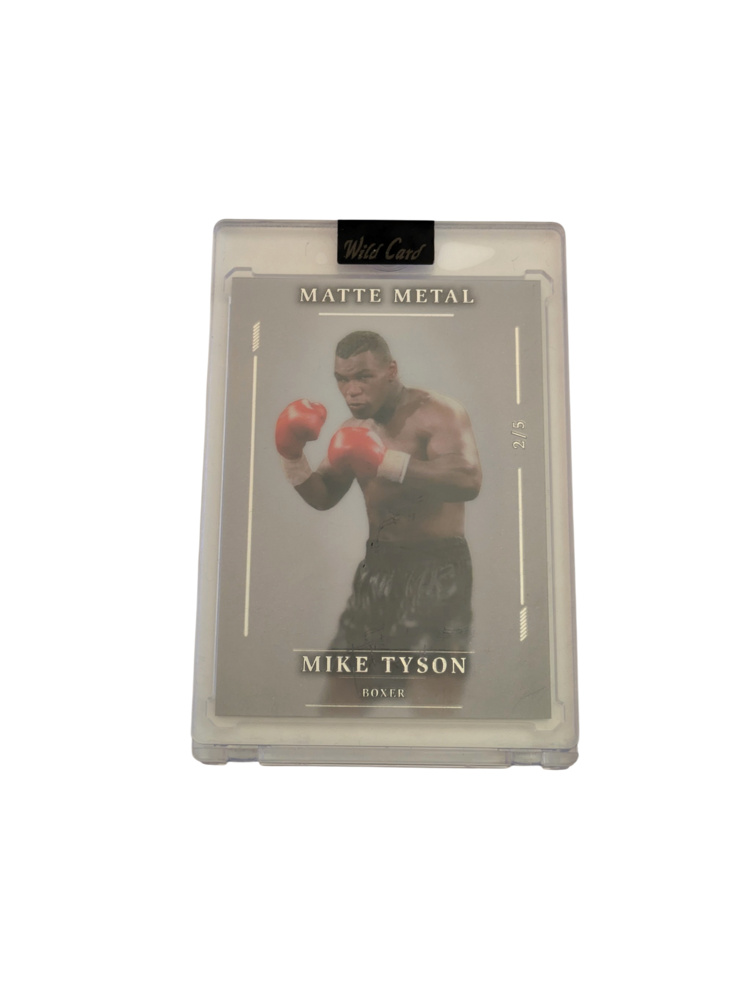 2026 Wild Card Boxing Matte Metal Mike Tyson 2/5 card