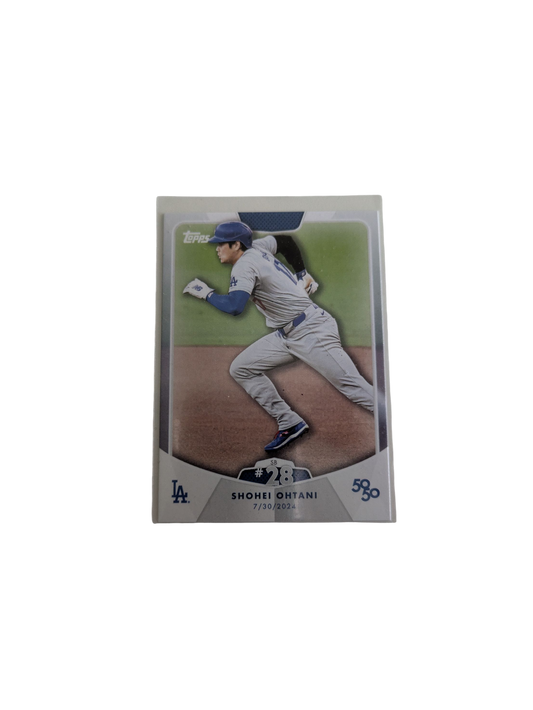 2024 Topps Los Angeles Dodgers Shohei Ohtani 50/50 SB #28 Card