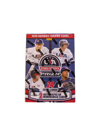 2026 Panini Prizm USA Baseball Stars & Strips Trading Cards Blaster Box