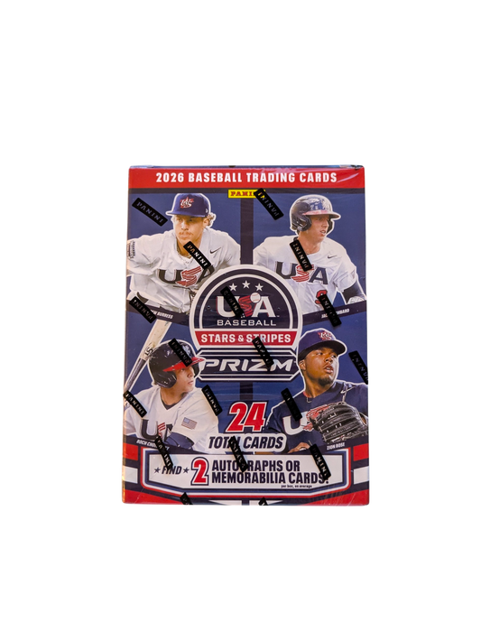 2026 Panini Prizm USA Baseball Stars & Strips Trading Cards Blaster Box