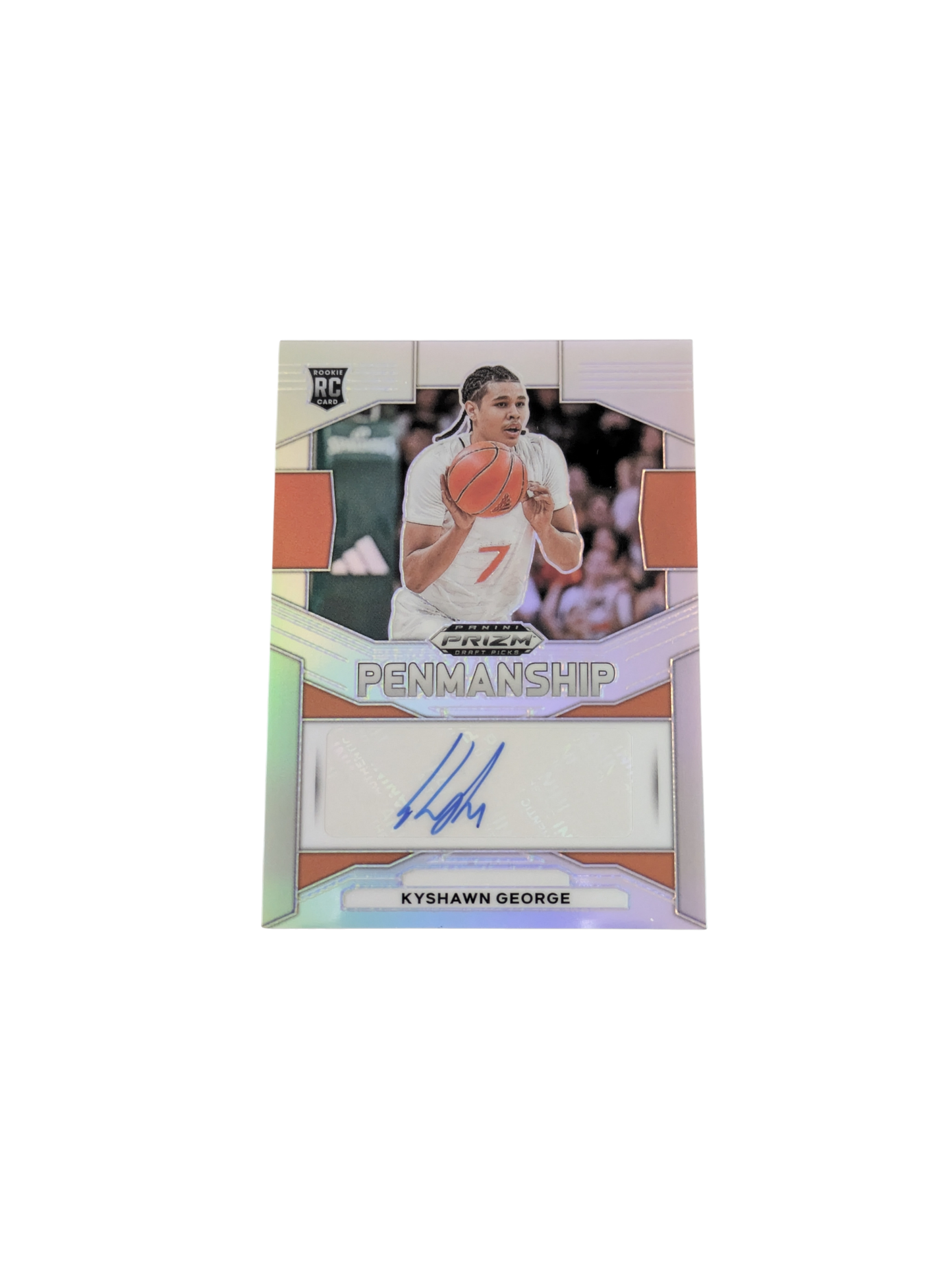 2024 Panini Prizm Penmanship Miami Hurricanes Kyshawn George Rookie Auto Card