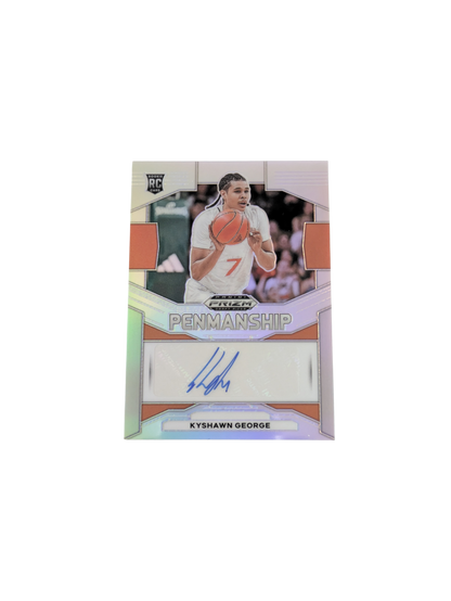 2024 Panini Prizm Penmanship Miami Hurricanes Kyshawn George Rookie Auto Card