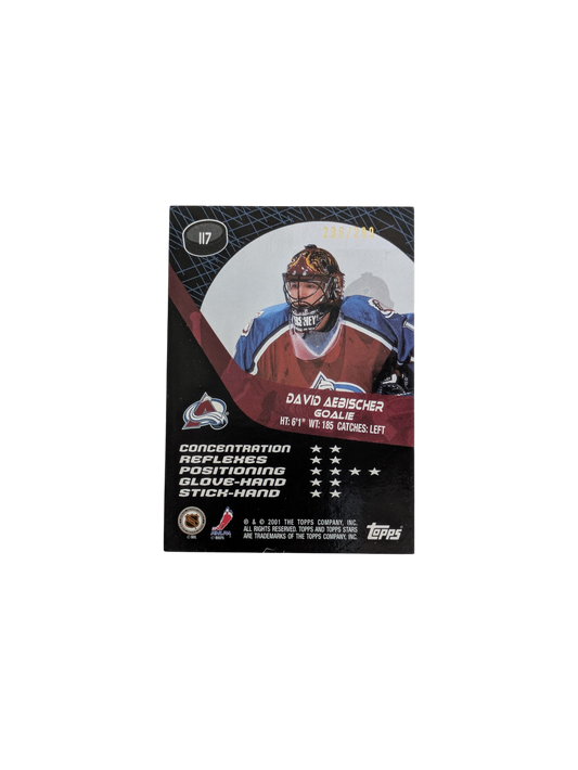 2001 Topps Stars Colorado Avalanche David Aebischer 236/299 Rookie card
