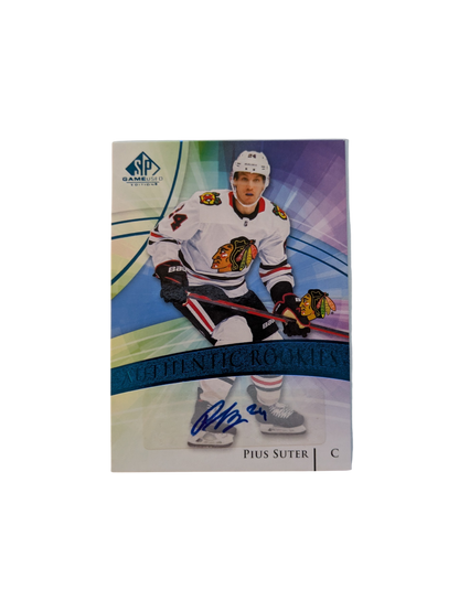 2020-21 Upper Deck Authentic Rookies Chicago Blackhawks Pius Suter Auto Card