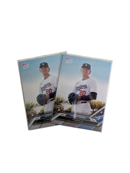 2024 Topps Now Los Angeles Dodgers Emmet Sheehan Smith EN/JP Card