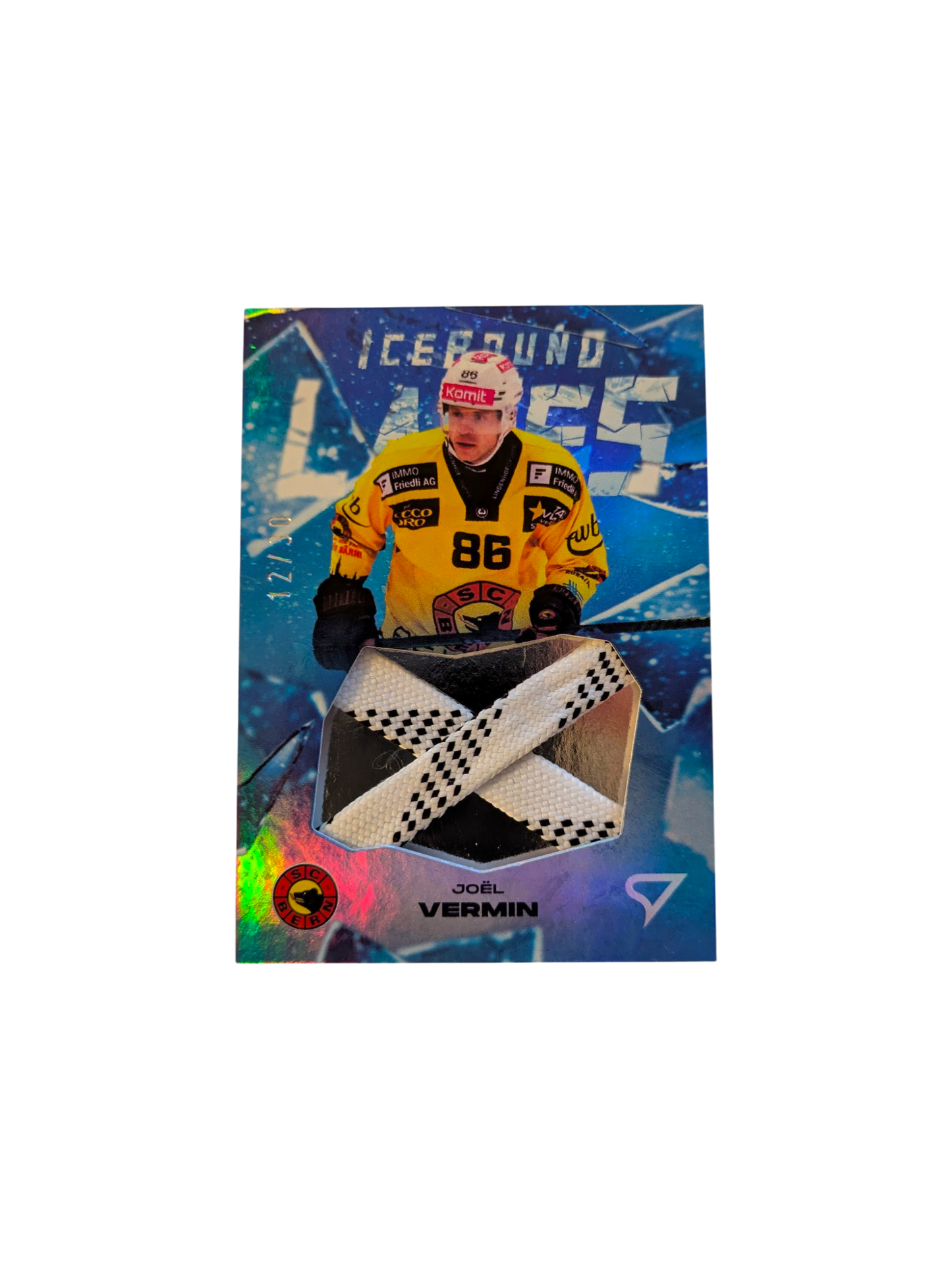 2025 SportZoo National League Series 2 EHC Kloten IceBound Laces Sami Niku /30 card
