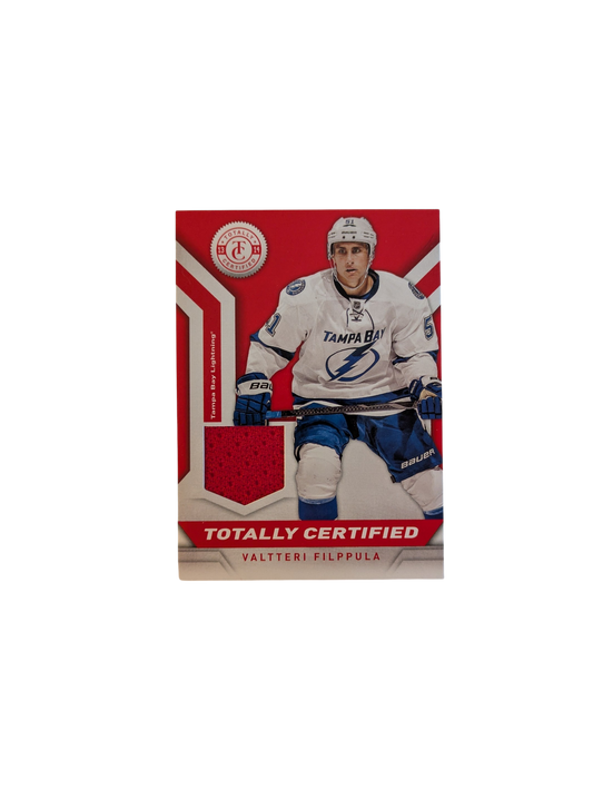 2014 Panini Totally Certified Tampa Bay Lightning Valterri Filppula Patch Card