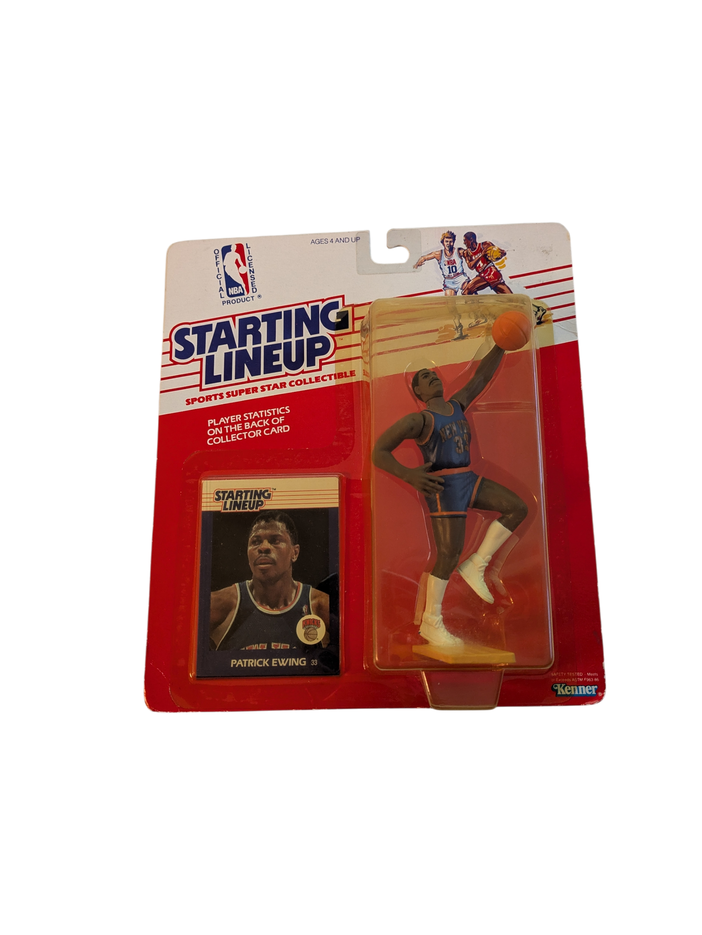 1996 Kenner Starting Lineup New York Knicks Patrick Ewing Action Figure with card