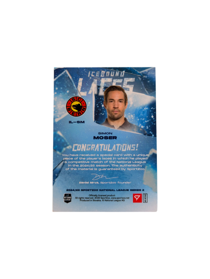 2025 SportZoo National League Series 2 EHC Kloten IceBound Laces Sami Niku /30 card