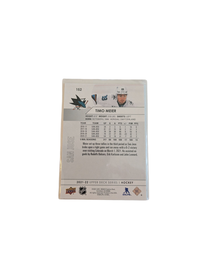 2021 Upper Deck Series 1 San Jose Sharks Timo Meier #152 Card