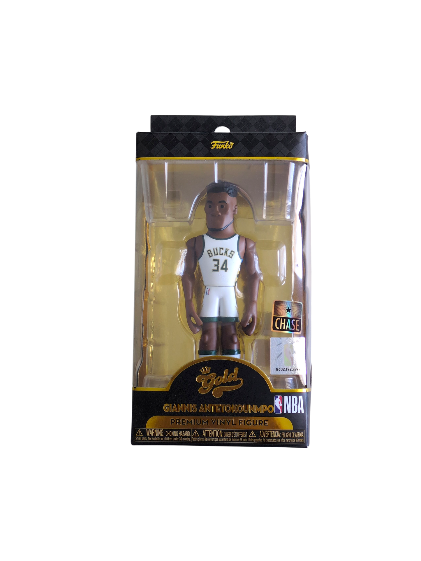 Hasbro NBA Giannis Antetokounmpo Starting Lineup Series 1 White Chase Action Figure