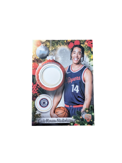 2025 Topps Player Relic Los Angeles Clippers Yanic Konan Niederhauser Rookie Jersey Patch card