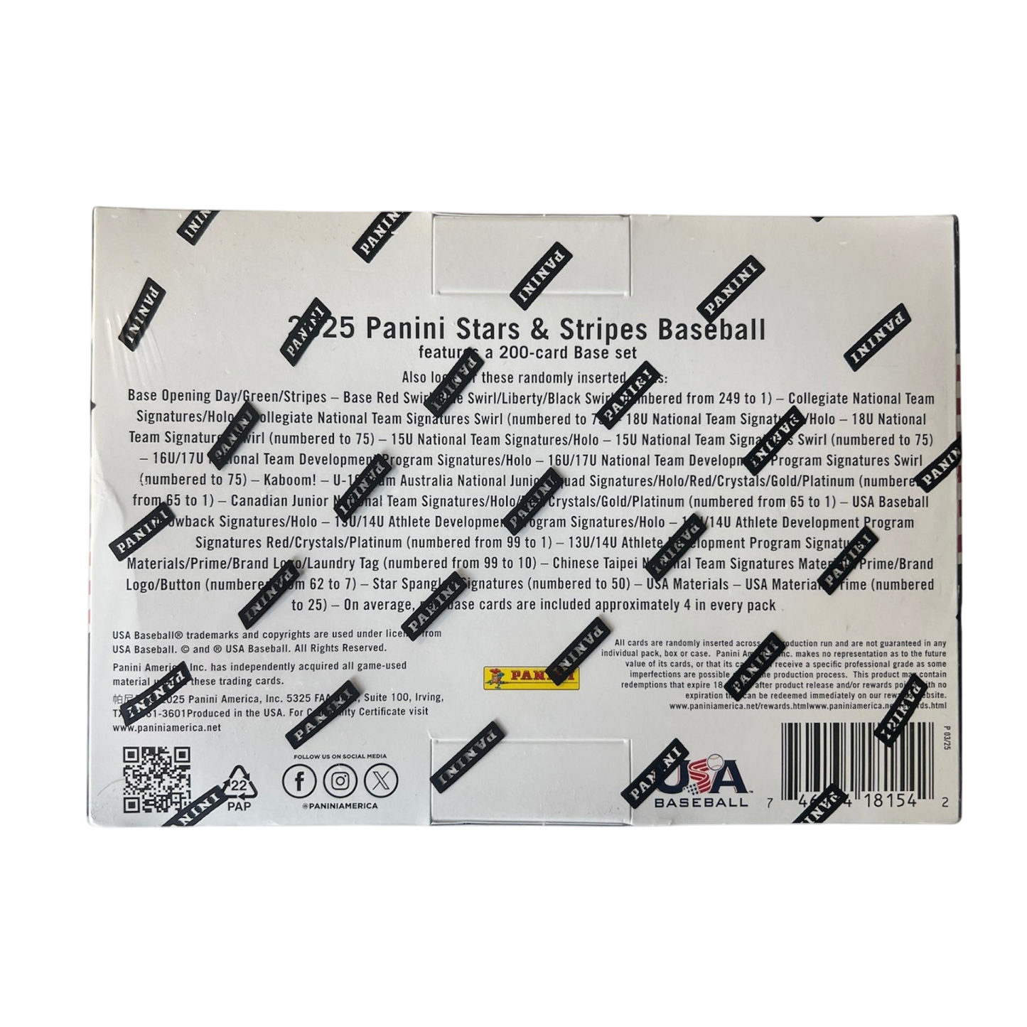 2025 Panini Stars & Stripes Baseball USA Baseball Mega Box