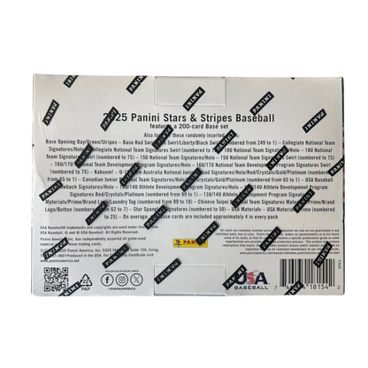 2025 Panini Stars & Stripes Baseball USA Baseball Mega Box