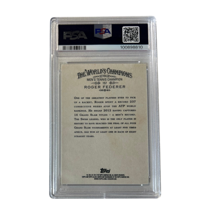 2012 Topps A&G Roger Federer Autograph Tennis PSA Card