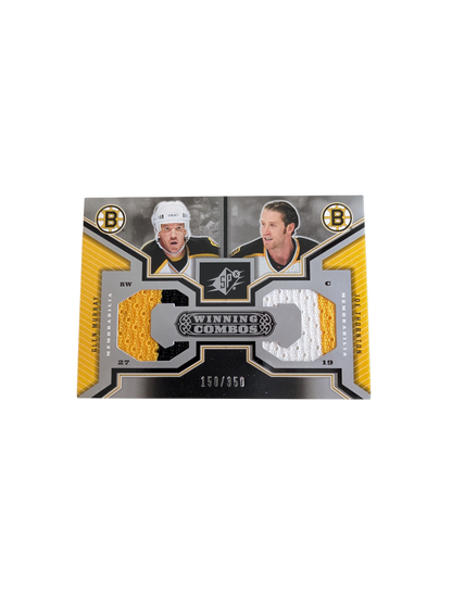2005 Upper Deck SP Boston Bruins Glen Murray & Joe Thornton Double Patch card