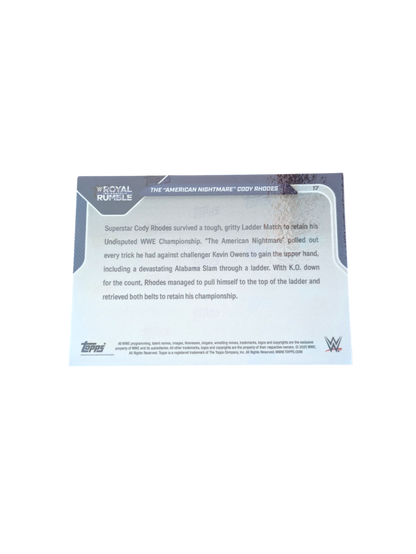 2025 Topps WWE Title Ladder Match Royal Rumble Cody Rhodes #17 card