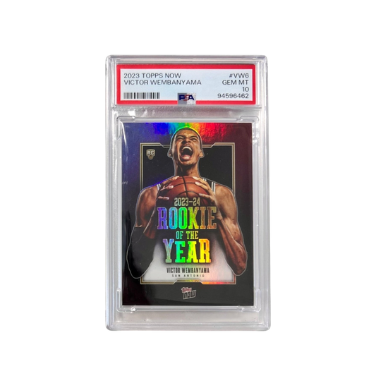 2023 Topps Now Victor Wembanyama Rookie of the Year PSA 10 Card