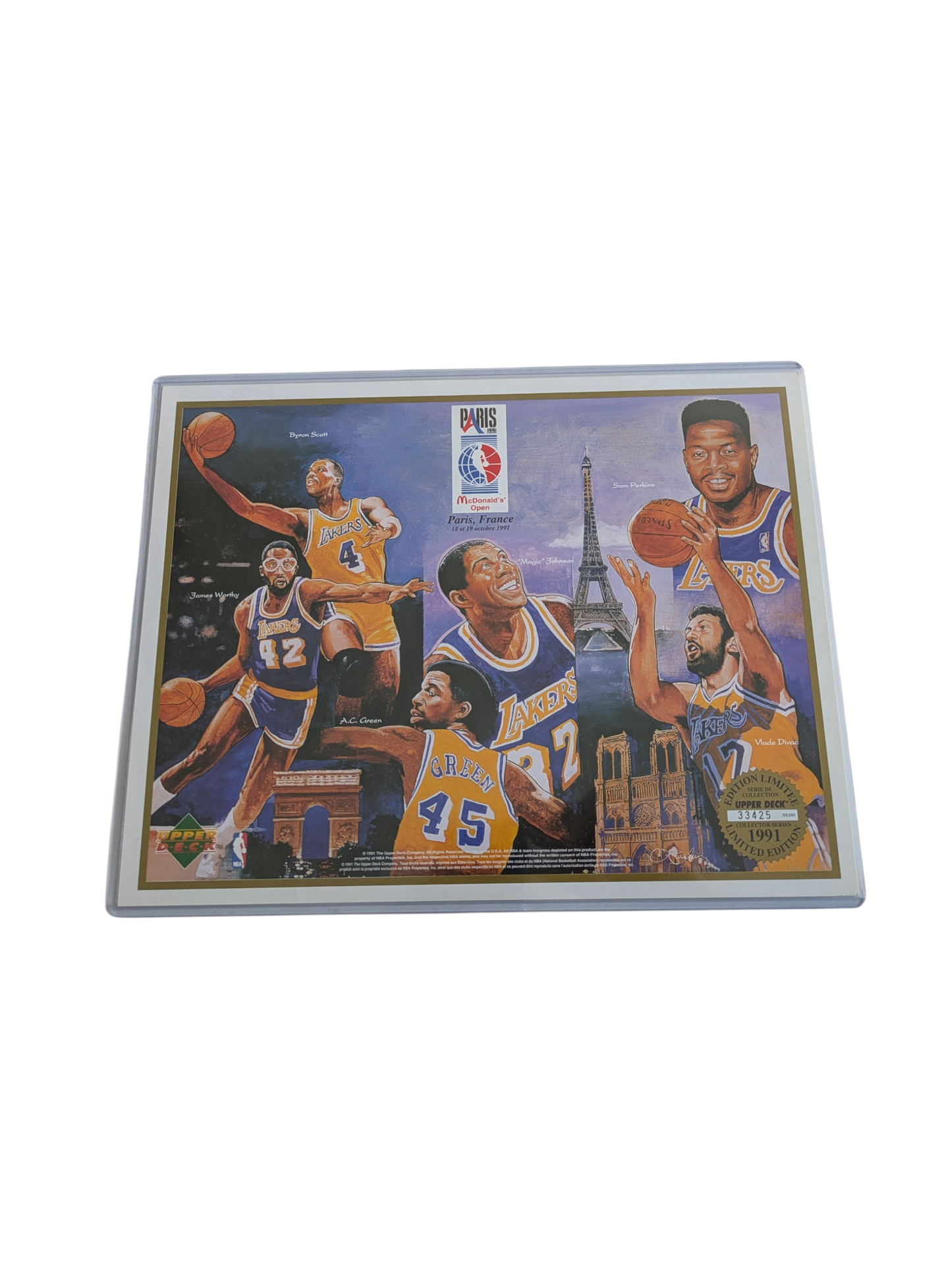 1991 Upper Deck McDonald's Open Paris 91 - 11 x cards + 1 Limited Edition Poster (/59000)