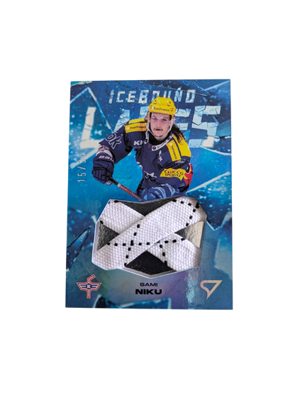 2025 SportZoo National League Series 2 EHC Kloten IceBound Laces Sami Niku /30 card