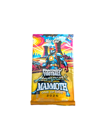 2026 Wild Card NFL Fantasy Football Atompunk Mammoth 1/1 Giant Card