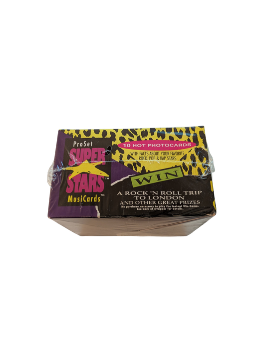 1991 Pro Set Super Stars MusiCards Hot Photocards Box