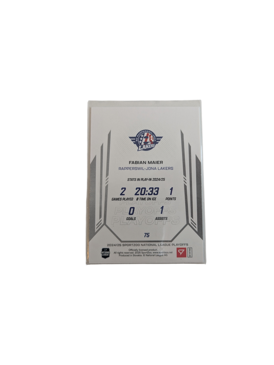 2025 SportZoo National League Playoffs Rapperswil Fabian Maier 30/60 Green card